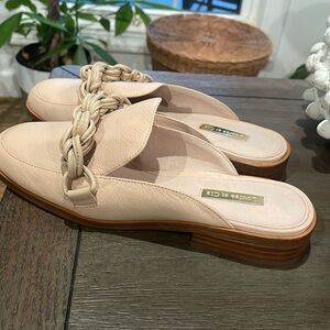 Slip on shoes, new- only been tried on. Leather , taupe in color. Size 7M